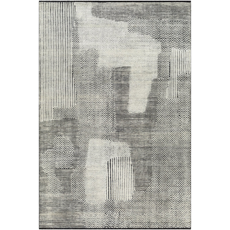 Tunus Wool Abstract Area Rug, Rectangle 10' x 14'