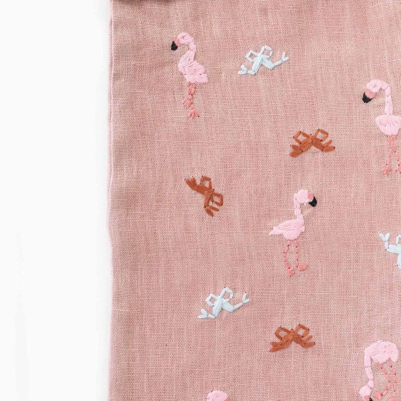 Bowing Flamingos Holiday Stocking