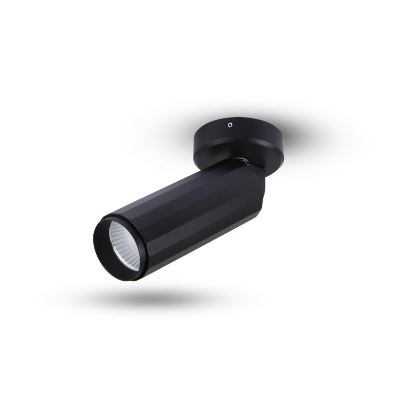 Orbit Integrated LED ETL Certified Adjustable Surface Mounted Spotlight, Beam Angle 36, Black