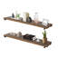 Tablette murale 48 po en bois rustique industriel