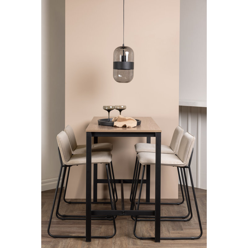 Akeda 4 - Person Dining Set, Beige, Beige