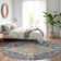 Machine Washable Indoor/Outdoor Cicel ACN1151 Navy Rug