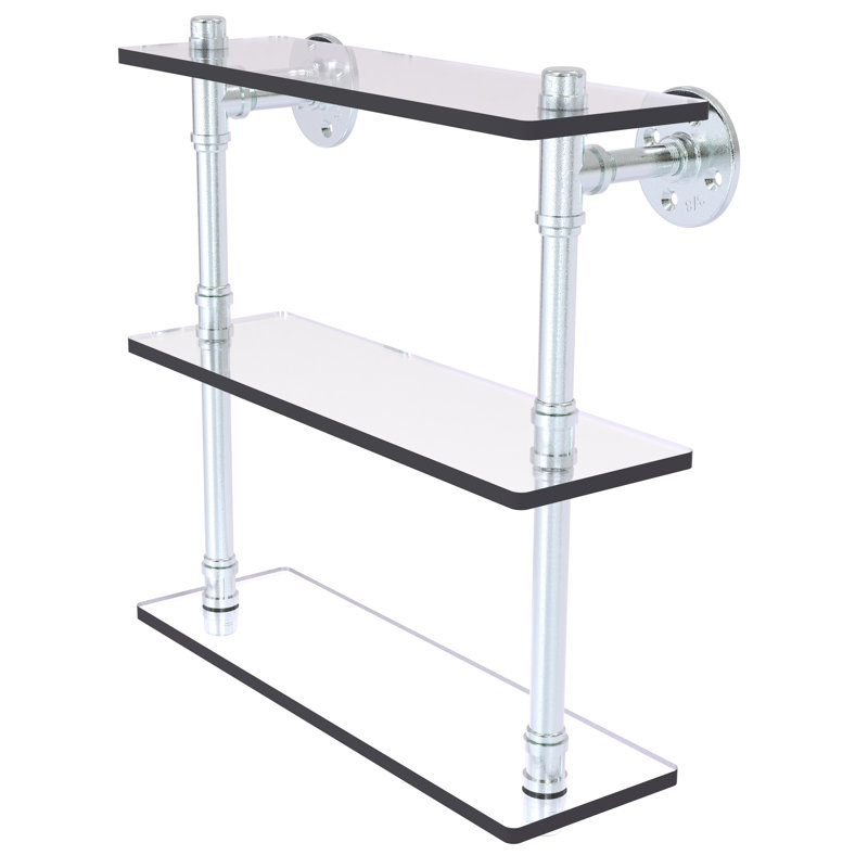 Tablette murale Bayer, Chrome poli