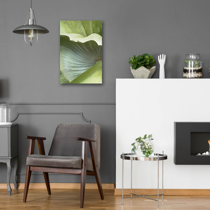  «Banana Leaf 1» par Brittany Evans, art mural en verre acrylique, 16 po x 24 po, H 24 po x l 16 po