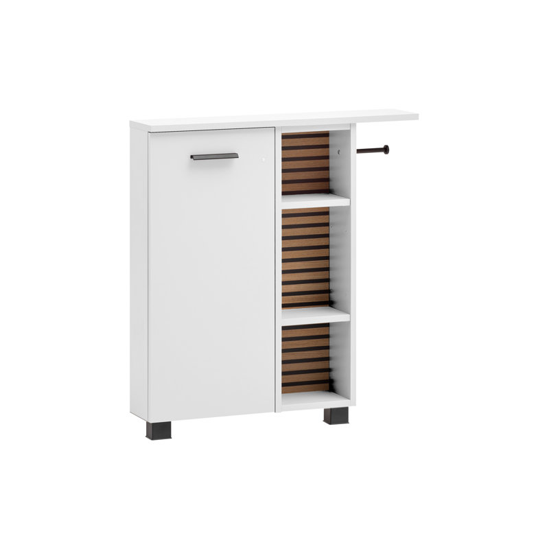 Rayel Bathroom Cabinet, White Matt
