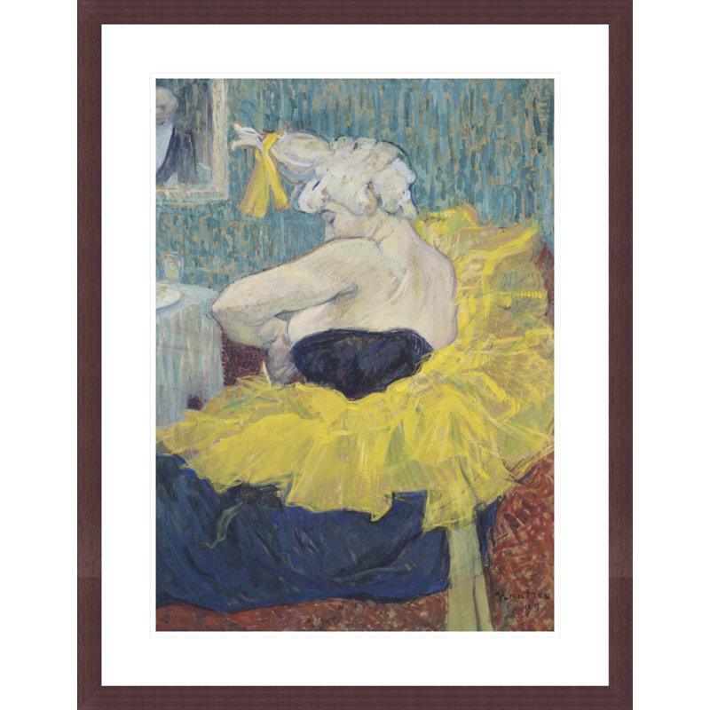 «The Clowness Cha-U-Kao in a Tutu» par Henri de Toulouse-Lautrec, impression giclée encadrée, 29.5" H x 23.07" W