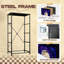 Commode pour chambre à coucher avec 4 tiroirs de rangement Vitrail Raven Branche perchée Fantaisie pleine lune Commode mauve étoilée Commode en acier avec cadre en placard pour vestibule