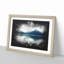 Lake Mcdonald Montana Paint Splash - Picture Frame Graphic Art-56865812-56865810