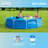 Intex 10ft x 30in Metal Frame Swimming Pool Set with Filter and Debris Cover