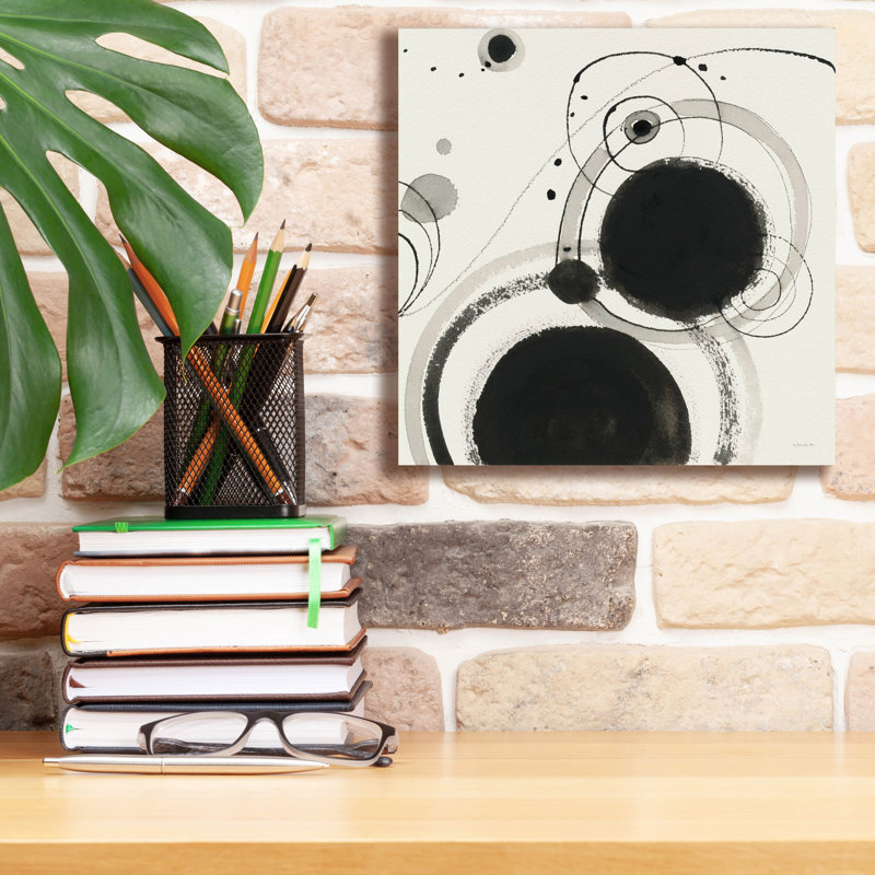 «Planète 3» par Shirley Novak, art mural sur toile, H 12 po x l 12 po x P 0,75 po