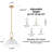 12’’ Pendant Light with Ribbed Glass Shade-1535087330