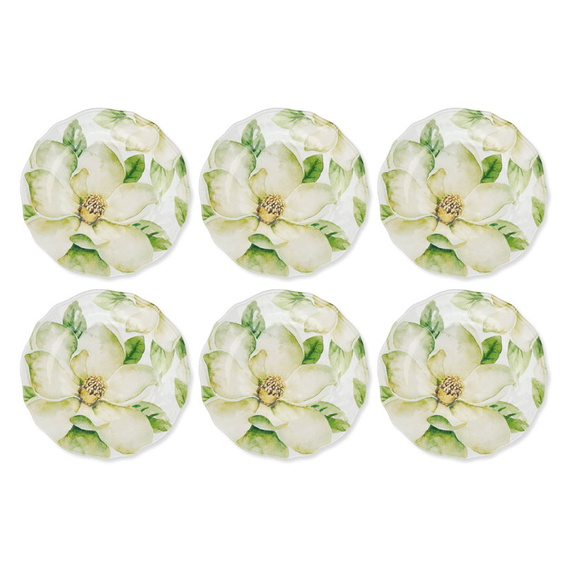 6-Piece Magnolia 8 3/4" Melamine Plate