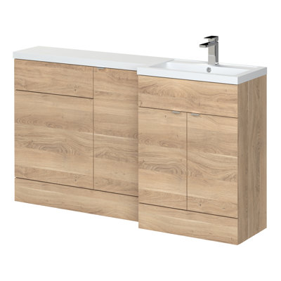 Single Bathroom Vanity with Drop In Polymarble Basin