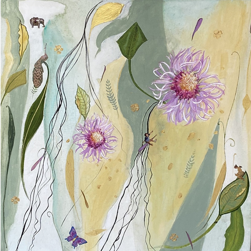 Blast Off Painting by Natalie Levine