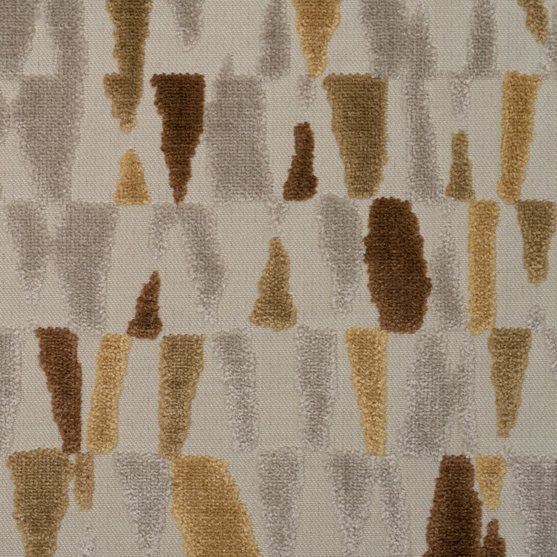 Tissu de revêtement en velours mosaïque, Métallique