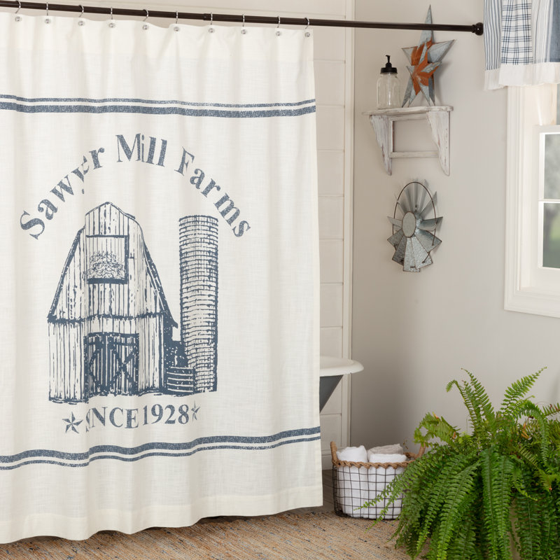 Sawyer Mill Cotton Shower Curtain