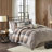 7 Piece Herringbone Comforter Set Neutral