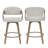 Mid-Century Modern Swivel Counter Stool With Bentwood Frame-1248066060