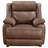 Zeshaun Upholstered Padded Arm Accent Chair Dark Brown