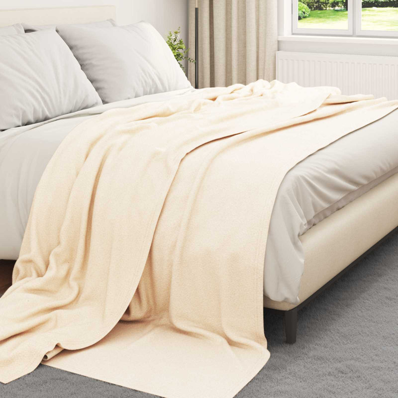 5.5-51 Throw Blanket, 270cm x 240cm, Cream