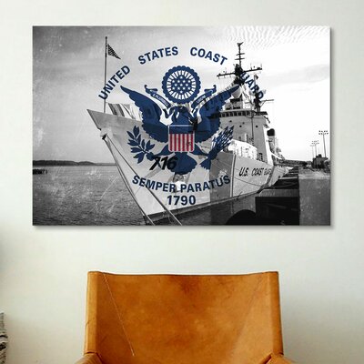 Coast Guard Flag, Coast Guard Cutter Dallas Graphic Art on Canvas -  Winston Porter, 7C1DBEBF62AC4835811D9561355DFE7D