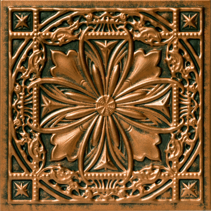 Antique Bronze Textured Foam Ceiling Tiles, 259 sq. ft., Pack of 96
