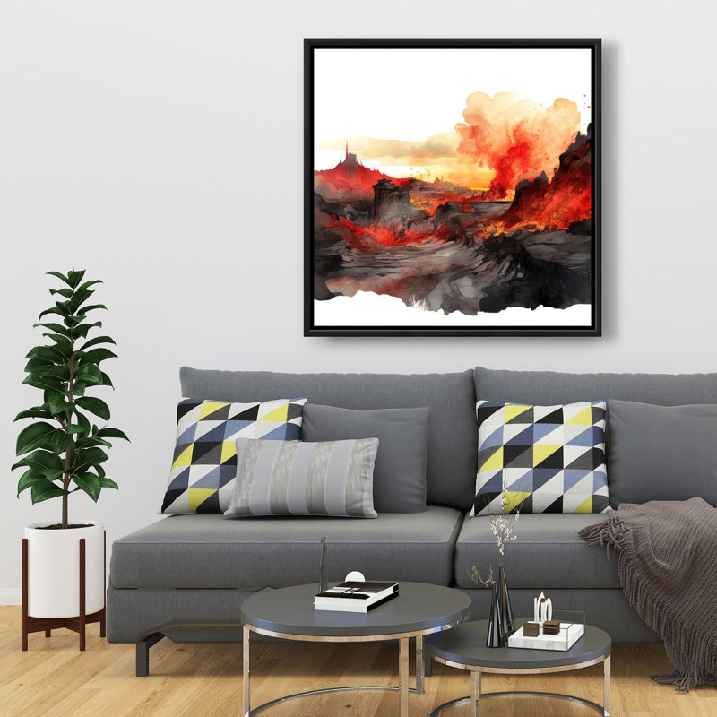 Minimalist flow - 36"x36" Framed canvas