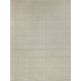 Martelli Hand Loomed Silky Nylon Solid Color Area Rug in Light Beige