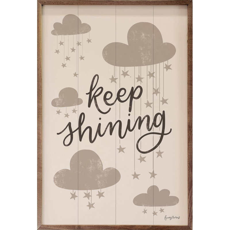 Céleste boho «Keep Shining» par Becky Thorns, H 36 po x l 24 po