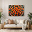 Art mural en métal orange-650240124