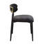 Chaise d'appoint confortable avec structure en métal robuste et revêtement en lin doux-812306884