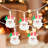 10-Count LED Santa Claus Micro Christmas Light Set 4.5Ft  Clear Wire