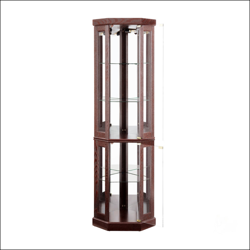 Lighted Corner Curio Cabinet