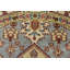 Tapis oriental en laine bleu noué à la main 7 pi 9 po x 7 pi Heriz Heriz