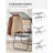 Clothes Drying Rack, Foldable 2-Level Laundry Drying Rack, Free-Standing Laundry Airer, With Height-Adjustable Wings, 33 Rails, Sock Clips-577924688