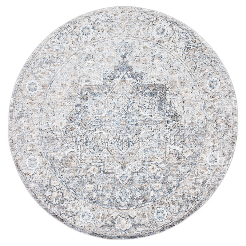 Jacomine Performance Oriental Rug, Round 5'3"