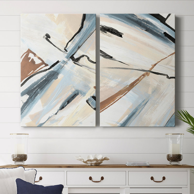 «Dancing Wind Revisit I», toile tendue avec châssis - Prêt à accrocher, H 48 po x l 64 po