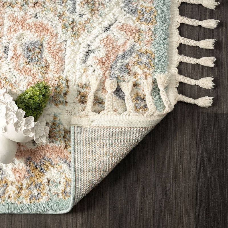 Tapis à motif médaillon Southwestern, Rectangle 6 pi x 9 pi