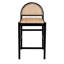 Peter Upholstered Stool with Solid Wood Frame