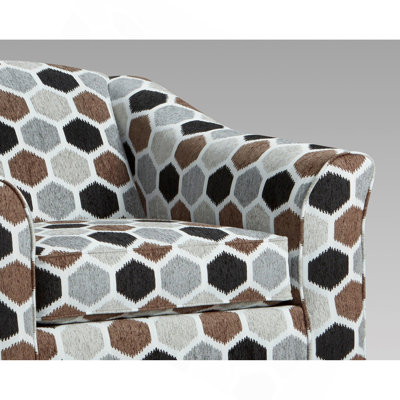 Chaise avec accoudoirs en tissu