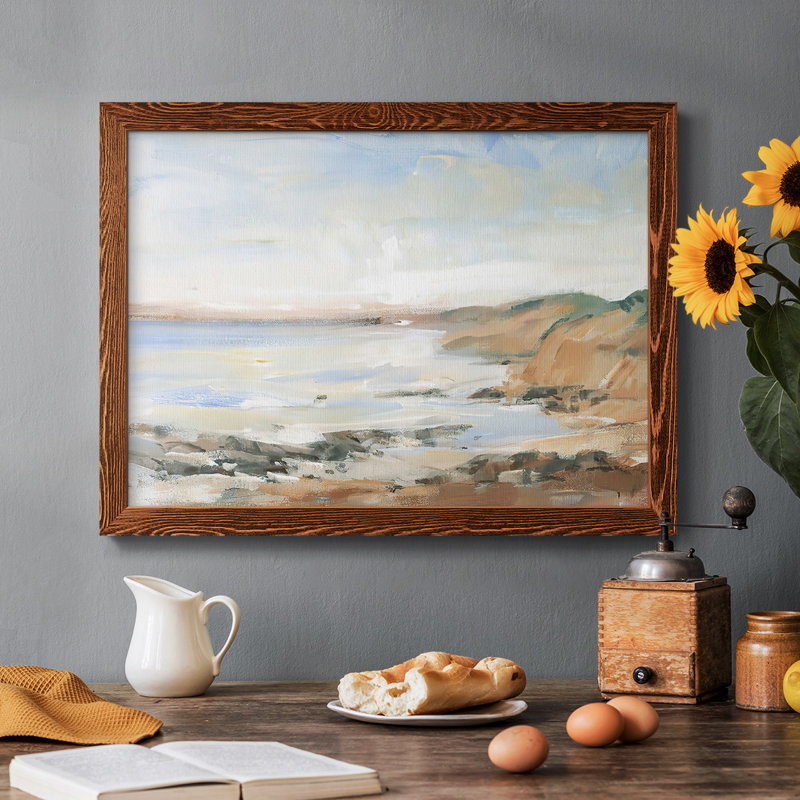 Shoreline Study II - impression sur toile tendue, Érable, H 14 po x l 20 po x P 1,5 po