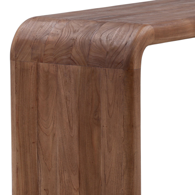 Wynne 55" Wide Writing Desk, Medium Brown, Brown