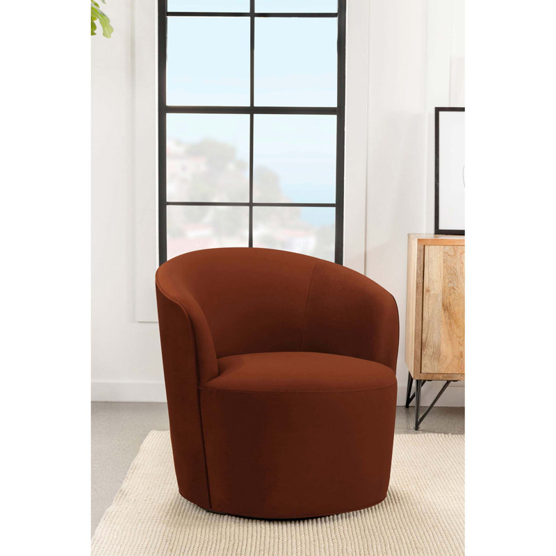 Chaise pivotante Resnick Burnt