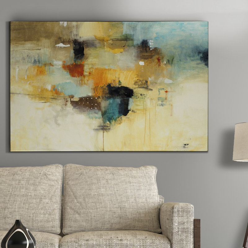 «Get Acquainted II», peinture sur toile tendue, H 32 po x l 24 po x P 1 po