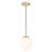 Andren Pendant Lighting 1 Light Globe Pendant Light, Modern Adjustable Kitchen Hanging Ceiling Light-1410287835