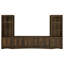 Pine 4-door Engineered Wood TV Stand