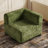 35-inch Chenille Corner Chair, No Tool Assembly-123033159