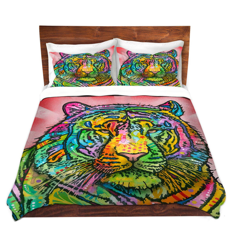 Ensemble de housse de couette en microfibre DiaNoche par Dean Russo - Tigre