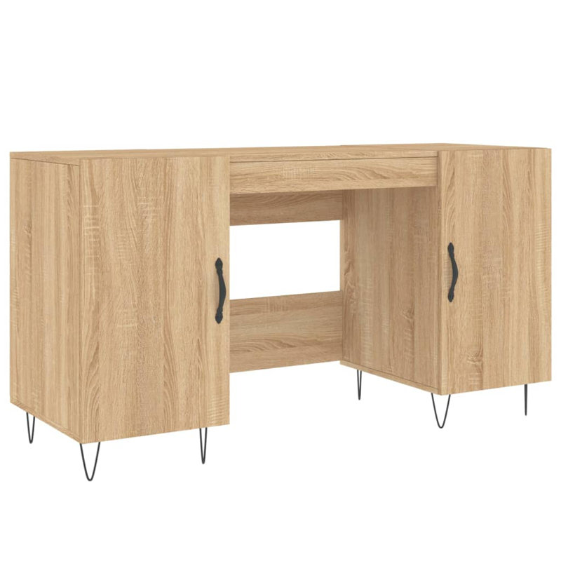 Balnamore Iron Writing Desk, Sonoma Oak