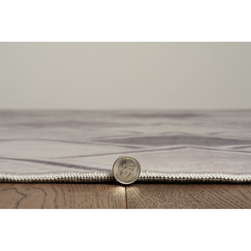 Tapis gris / noir Jameown, Rectangle 3 pi x 5 pi